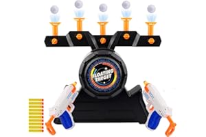 Herefun 2pcs Pistole Spielzeug Kinder, Elektrische Zielscheibe Schwimmendes wiederaufladbar, Schieß Toy Floating Target, Pistolenspiel Shooting Game für Kinder Jungen Geburtstagsgeschenke(Orange)