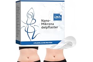 XUNZHI 4PCS Nano Microneedle Patch, Breathable Nano Microneedle Patch,Micro Needle Plasters,Firming Skin and Body Care P/atch,W-eight Loss Patches,Trim P/atch W-eight Loss,Daily Pa/tch D-iet Pa/tch