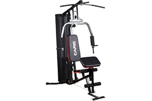 CARE FITNESS - Gym 50 - Presse de Musculation - Station de Développement Musculaire Multifonction - Travail des Muscles Pectoraux, Dorsaux, Bras, Cuisses