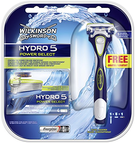 Wilkinson Sword Hydro 5 Power Select Economy Pack, 5 Blades Plus Razor