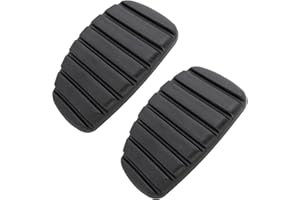 OEMASSIVE 2 Stück Kupplungspedal Bremspedal Abdeckung Anti-Rutsch Gummi Bremspedalauflage Pedal Pad für Renault Trafic Clio Megane Kangoo Twingo Scenic