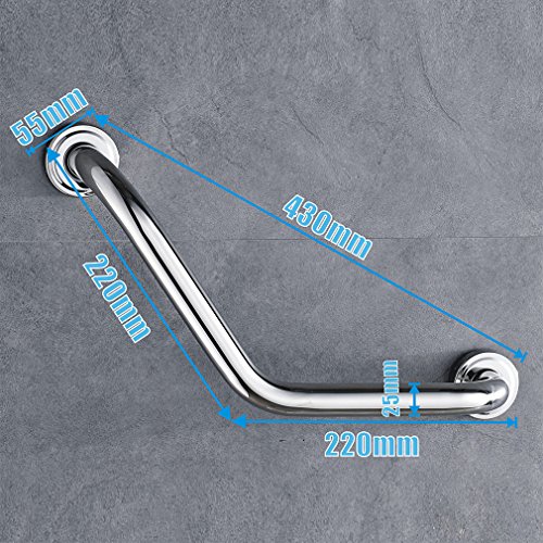 Rovate® 200mm Badewannengriff Wannengriff aus Edelstahl Haltegriff Bad Griff - 5
