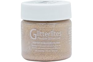 WEAVER LEATHER Angelus® Glitterlites Pintura dorada, 1 fl oz