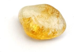KRYSTAL GIFTS UK Reiki Healing Energy Charged Citrine Crystal Tumble Stone (Approx 2cm Each) Beautifully Gift Wrapped
