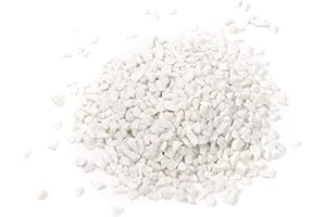 SHINY STONE Alan Stone Reflective Tempered High Luster Fire Glass, Fire Pit Glass Gravel,Fire Glass Rocks Pebbles,3-6mm (Porcelain White)