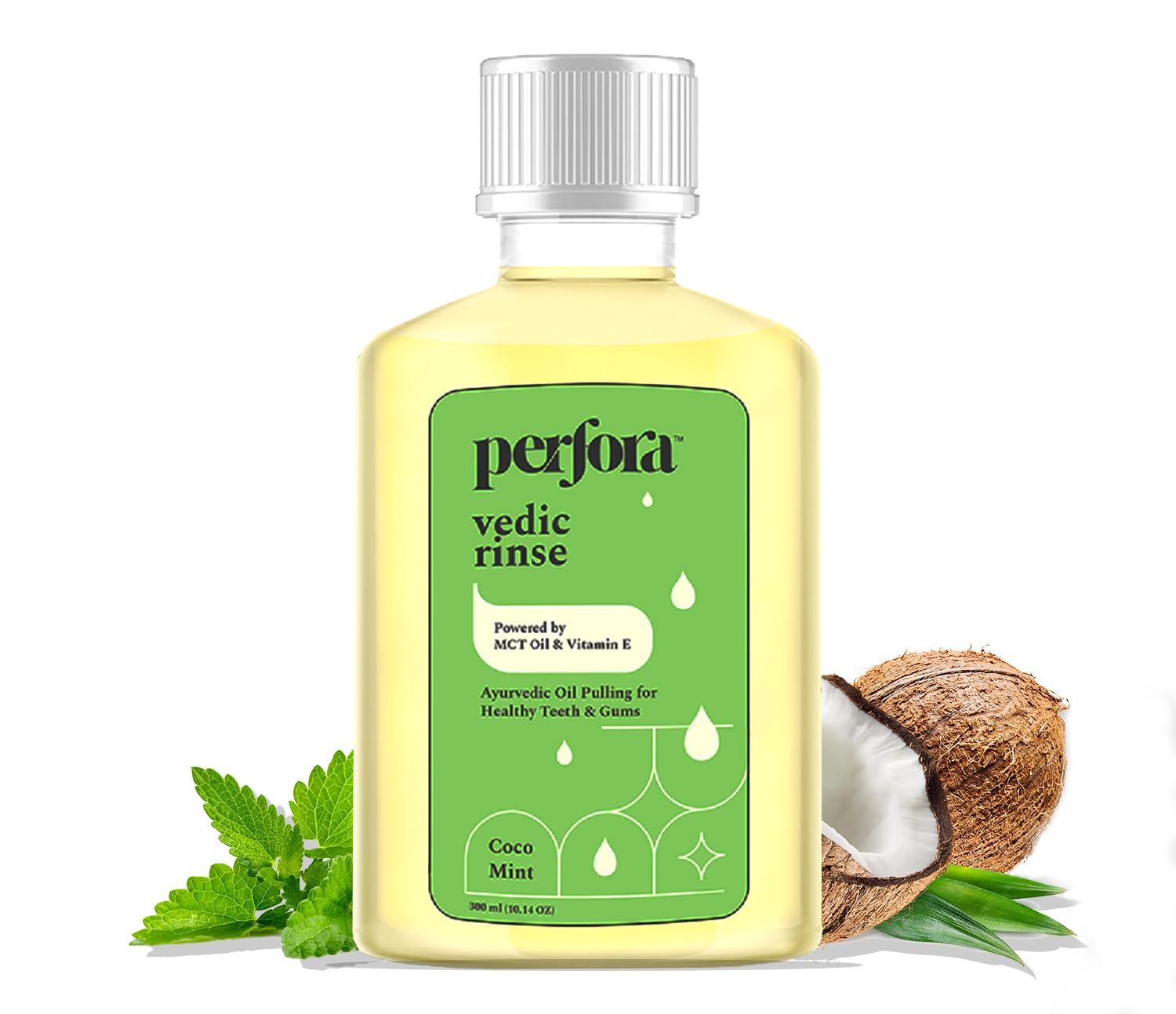 Perfora Oil Pulling For Healthier Teeth&Gums|Ayurvedic Dental Mouthwash For Oral Health, Detoxification&Bad Breath|Teeth Whit