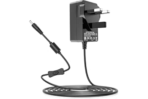 MAREISA 12V AC/DC Adapter 2A Power Supply Compatible with Fenair/Leishe/Hasipu/COOLJEEN/FENNIO Vanity Mirror Power Cord for Hansong DC117-15 DC11715 Hollywood Bedroom Light Up Vanity Makeup Mirror Light Bulbs