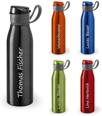 Borraccia Personalizzata Per Bambini Stellasticker - 450 Ml, Senza BPA, Con Nome E Icona, Blu Scuro - Foto 8