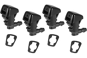 X AUTOHAUX 4pcs Buse de Lave-Glace 68260443 pour Jeep Grand Cherokee 2011-2017 Gicleur de Pulvérisateur d'Essuie-Glace