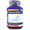 Zipvit D-Mannose 1500mg Per Serving, High Strength D-Mannose Supplement for Men and Women, D Mannose Capsules for Daily Wellness, 90 Vegan Capsules, 500mg Per Capsule