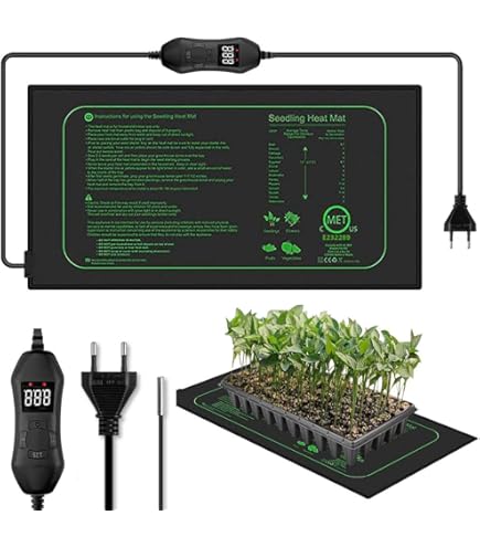 Frogetu 50 W verwarmingsmat voor planten, zaailingen, warmtemat