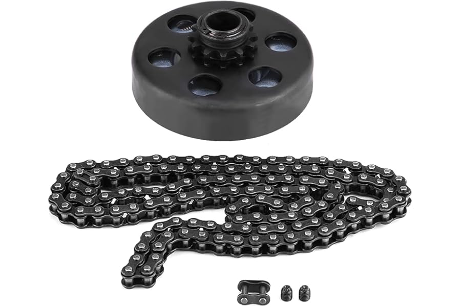 Centrifugal Clutch, 19mm 3/4 Inch Bore, 12 Teeth with Chain 35, for Go Kart Mini Bike Engine with Screw Sets