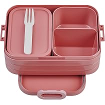 Boîte Bento Mepal Take A Break Midi - 2 Compartiments, Fourchette Incluse, Idéale Déjeuner