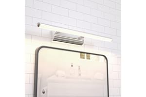 Luxvista LED Lámpara de Espejo de Baño 570mm 9W 900lm 230V Lámpara de Espejo Blanco Natural 4000K, IP44 Impermeable Lámpara de Pared de Espejo de Gabinete (Paquete de 1)