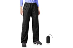 Mayoii Womens Waterproof Trousers Lightweight, Breathable Waterproof Trousers Women with Adjustable Waist,Hiking Trousers Women