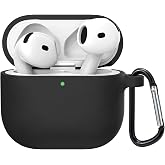 Microsonic Airpods 4.Generation/ANC Liquid Silicone Launch Black [Case Compatible with AirPods 4 - Black]