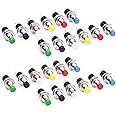GTIWUNG 24Pcs 1A 250V AC 2Pins SPST Momentary Mini Push Button Switch Normal Open, Mini Momentary Push Button Switch 7mm for Arduino DIY