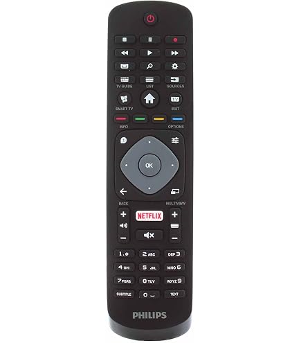 Telecomando Sostitutivo Per Philips 40PFS6009, 55PUS7009 E Modelli Selezionati – Infrarossi, Nessuna Programmazione, Facile Da Usare