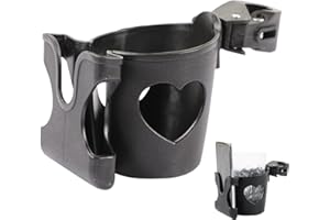 VIOLOTORIS Pram Cup Holder Universal with Phone Holder, Universal Pram Bicycle Pushchair Cup Holder, pram accessories for Pushchair, Stroller, Buggy, Coffee Cup Holder