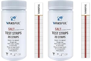 LERYVEO prueba sal para piscina | prueba sal piscina | detección agua salada 10 piezas/20 piezas para piscina para bañera hidromasaje, piscinas y piscinaagua salada