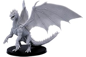 Forged Terrain Young Green Dragon Figurine miniature pour jeu de rôle de 28 mm Donjons et Dragons
