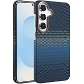 UnDePlus Samsung Galaxy A54 5G ile uyumlu Kılıf Kevlar Desenli Karbon M-Safe Magnetik Şarj VEGA-Msafe