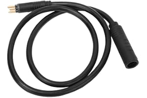 Shipenophy Exquisite Waterproof Motor Extension Cable 9 Pin Wheel Motor Extension Cable Electric Bike Female to Male Wire E-Bike Accessory for trail riding(1.5 flat 600mm, 12)