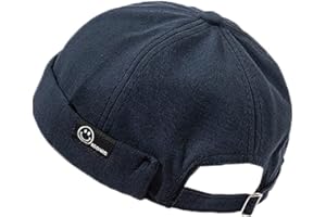 YAMEE Gorra Docker Hombre Docker Hat Mujer Beanie | Gorra de Trabajo Sombrero Docker para Hombre | Gorros portuarios Gorro Estibador Redondo Talla única (56-58cm)