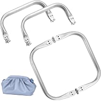 Set 4 Chiusure Per Borsa A U In Alluminio – Misure 16-25 Cm, Con Meccanismo A Scatto Per Borse Fai-da-te E Uncinetto