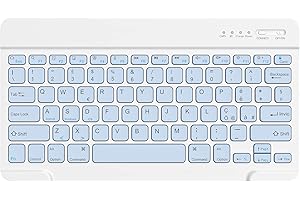 HZD Tastiera Wireless Bluetooth, Ricaricabile Tastiera Senza Fili Universale Ultra Sottile per Tablet, Piccola Tastiera Wireless per Tablet Samsung/IOS/Android/Windows/Telefoni,Layout Italiano QWERTY