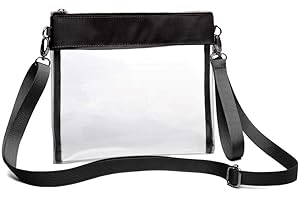 SPEEDEVE Bolso Transparente Aprobado para estadios,5006-Negro