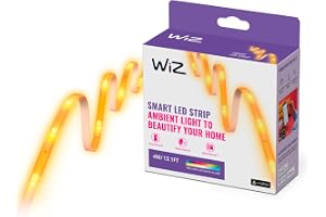 WiZ - Tunable White & Color ljusslinga: 4 meter, förläng till totalt 10 meter, dimbar, kallvitt till varmvitt, 16 miljoner färger, röststyrning med Google Assistant, Siri och Amazon Alexa