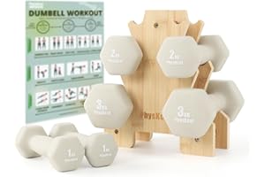 ‎PHYSKCAL PhysKcal Kurzhantel-Set, Hanteln Set und Aufbewahrungsständer für Heimtraining, Fitnessstudio