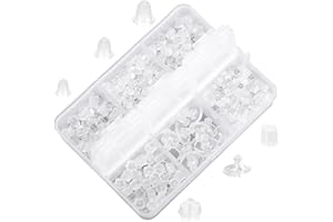 AAED Confezione da 600 chiusure per orecchini in silicone, chiusure per orecchini universali, chiusure per orecchini unisex, per la sostituzione fai-da-te