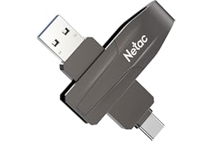 Netac US8 128 GB Dual Interface Solid USB State Drive Flash 128 GB Portatile SSD fino a 550 MB/s USB 3.2 Gen 2 Compatibile con Computer eTelefono Tipo C