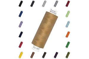 Nähmit - Gütermann Toldi Fil à coudre polyvalent – 500 m de fil pour machine à coudre + carte de couleur gratuite (08-591 – Liège)