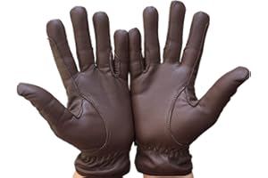 Sulkhanz LADIES Real Leather horse riding gloves in YELLOW, TAN, DARK BROWN, & BLACK Women equestrian gloves