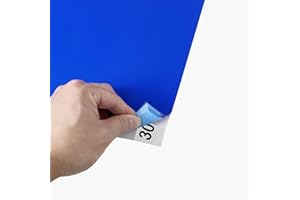 CROING Tappetino adesivo adesivo 43,2 x 58,4 cm, 60 fogli, totale blu, per rimuovere lo sporco per laboratorio edilizia ospedale scarpe