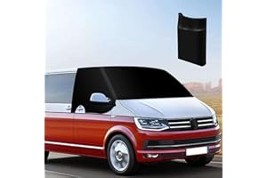 MaxEarn T6 Copertura per parabrezza anteriore, copertura impermeabile oscurante in tessuto Oxford 600D, copertura per parabrezza resistente alle intemperie e al gelo per auto per Volkswagen 2015-2021