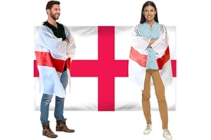REPEAK England Flag Euros Football 2024 Wearable St Georges Flag 5ft x 3ft - Fits Adult Men & Women