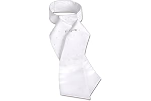 ELT Plastron Claire - Plastron con perlas, color blanco