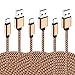 Price comparison product image USB Type C Cable, CIKOO [ 3x Pack ] 10Ft 3M Extension USB C Connector Nylon Braided Charging Cable Data Transfer Cord for Google Pixel, Moto Z, Macbook LG G5 V20 Nexus 5X 6P GoPro Hero 5 ZTE Axon 7