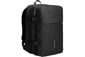 MARK RYDEN Mochila antirrobo para computadora portátil, mochila de negocios, mochila de viaje impermeable, adecuada para portátil de 15.6 pulgadas para hombre, con cargador USB, negro, 17.3, negro,