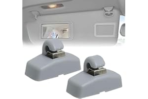 LAKJUOZ 2 Pezzi Robusto Gancio A Clip Per Aletta Parasole Per Volkswagen Bora Caddy Golf Mk4 Sharan Passat Polo Amarok Transporter T5 Touran Seat Ibiza Leon Skoda Fabia Octavia Superb 3B0857561B