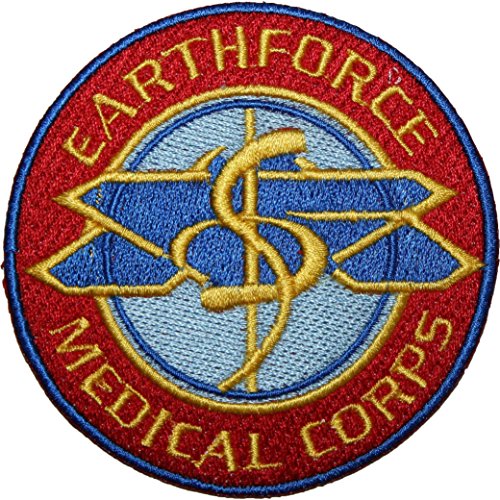 Babylon 5 Earthforce Logo bestickt Patch 8,9 cm Aufnäher oder zum Aufbügeln