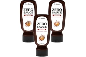 ‎GYMBEAM GymBeam BBQ Soße Zero – Kalorienfreie Barbecue Sauce, zuckerfrei, fettfrei, glutenfrei, laktosefrei, verbessert den Geschmack deiner Lieblingsspeisen (320 ml (3er pack))