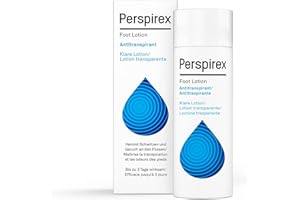 Perspirex - Lozione Antitraspirante Piedi, Protezione Efficace Fino a 3 Giorni Contro Sudore e Odori, Fomula Clinicamente Testata Contro la Sudorazione Intensa dei Piedi, Non Unge, 100ml