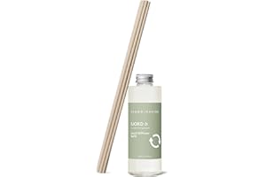 Skandinavisk FJORD Reed Diffuser Refill with 8 Reeds. Lasts +3 Months. Fragrance Notes: Apple and Pear Blossom, Orchard Fruits and Redcurrants. 200 ml