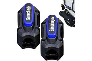 GOMICE Parachoques de barra protectora para motocicleta,Bloques de parachoques para motocicleta,2 bloques de parachoques para motor de motocicleta | El parachoques anticolisión se adapta a tuberías de