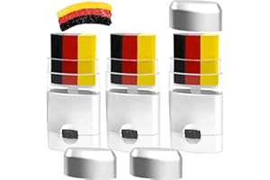 SANLIUSANJIU 3 Stück Schminkstift Fanartikel Deutschland, Deutsche Euro Fussball EM 2024 Fan Gesichtsfarben Set, Deutschland Fanartikel, Deutschland Schminkstift Fanartikel Schwarz Rot Gold